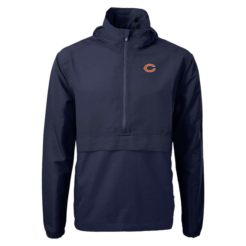 Chicago Bears Cutter & Buck Charter Eco Recycled Anorak Half-Zip Jacket | NFL New