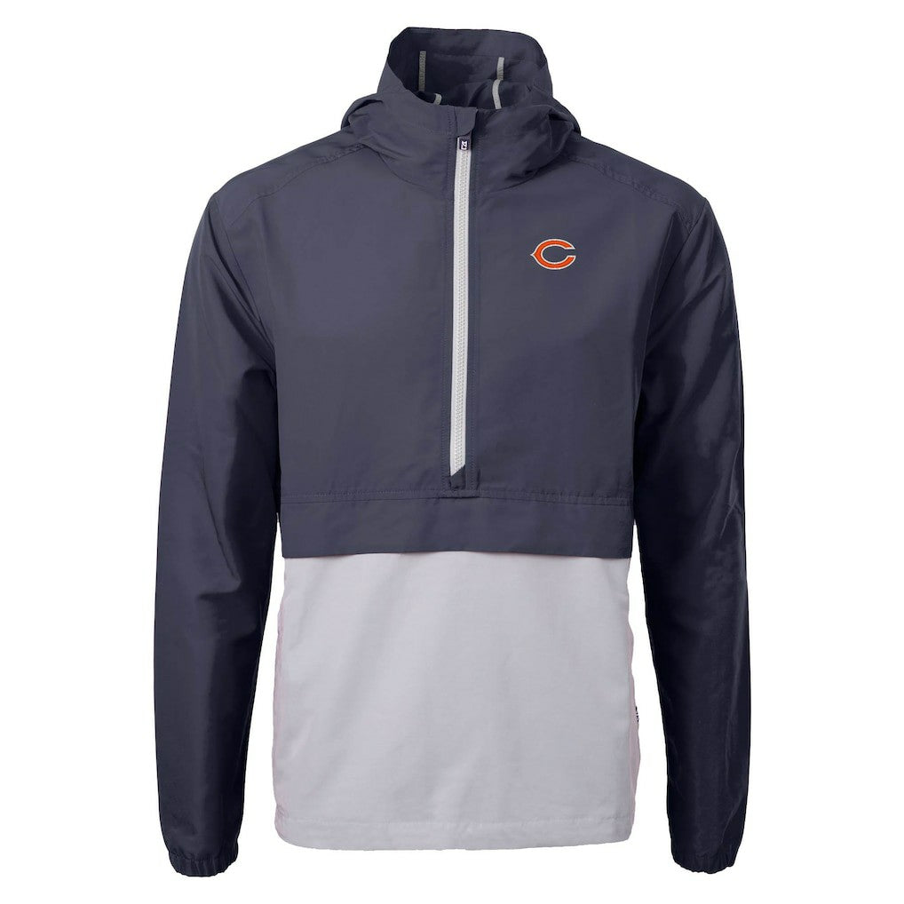 Chicago Bears Cutter & Buck Charter Eco Recycled Anorak Half-Zip Jacket | NFL Discount