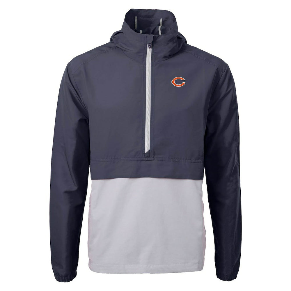 Chicago Bears Cutter & Buck Charter Eco Recycled Anorak Half-Zip Jacket | NFL Discount