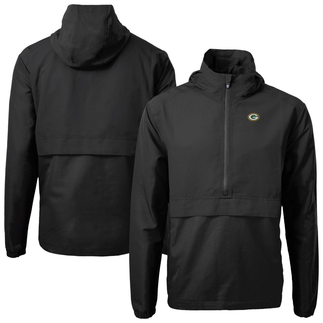Green Bay Packers Cutter & Buck Charter Eco Recycled Anorak Half-Zip Jacket | NFL Online