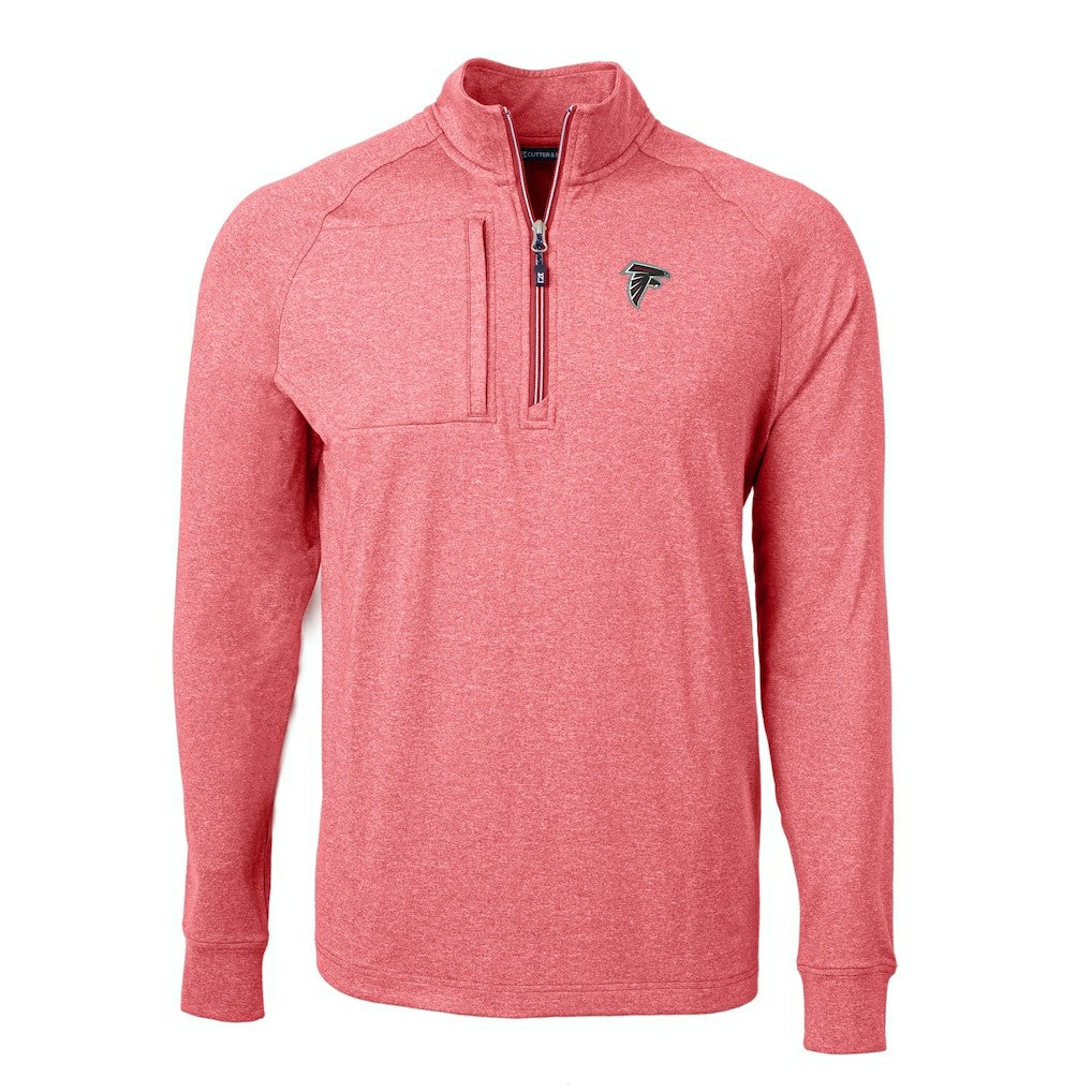 Atlanta Falcons Cutter & Buck Adapt Eco Knit Quarter-Zip Pullover Top | NFL Hot