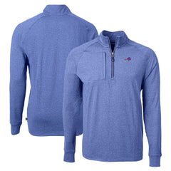 Buffalo Bills Cutter & Buck Adapt Eco Knit Quarter-Zip Pullover Top | NFL Near me