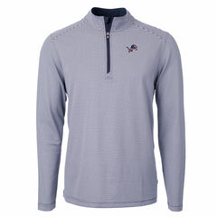 Detroit Lions Cutter & Buck Virtue Eco Pique Micro Stripe Recycled Quarter-Zip Pullover Top | NFL US