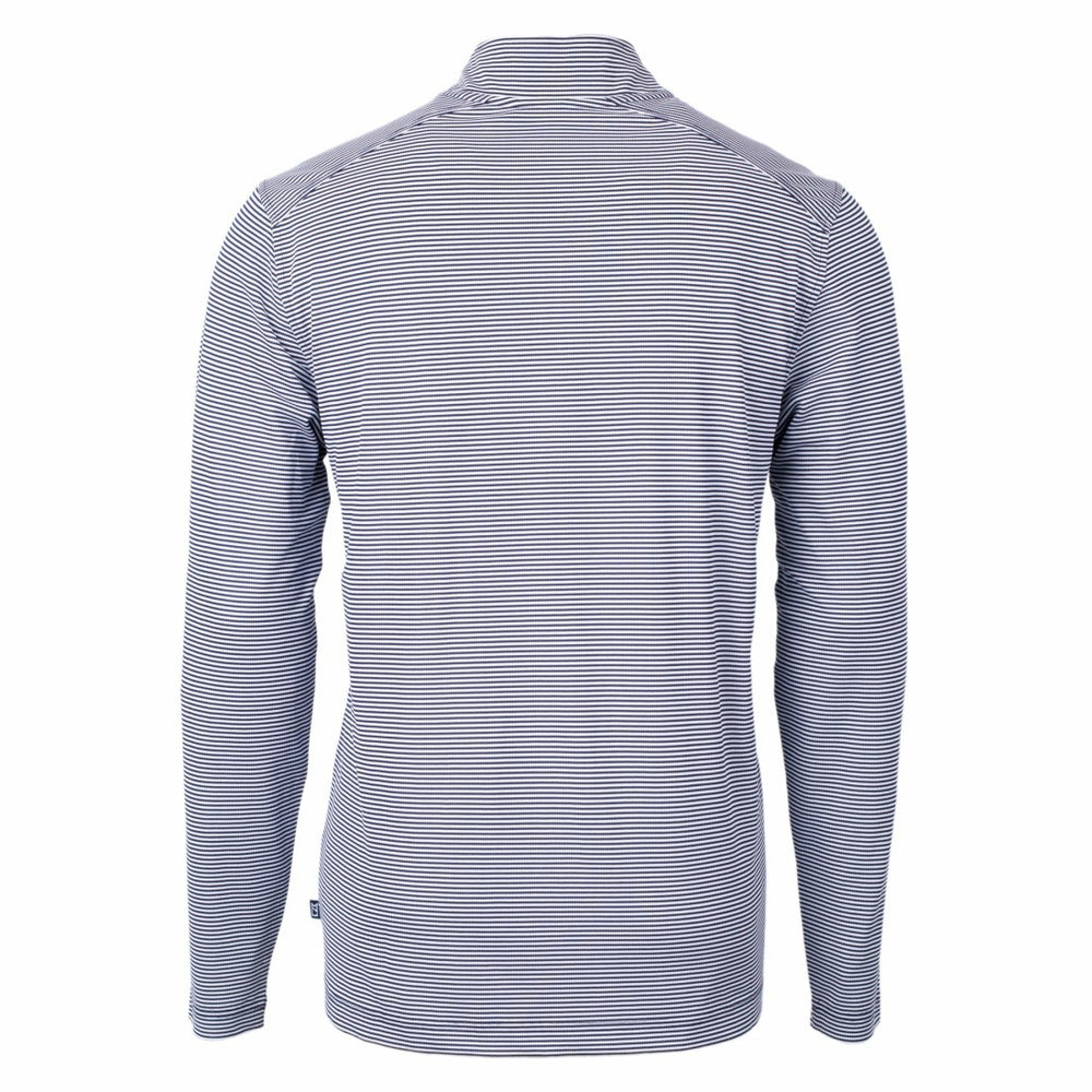 Detroit Lions Cutter & Buck Virtue Eco Pique Micro Stripe Recycled Quarter-Zip Pullover Top | NFL US