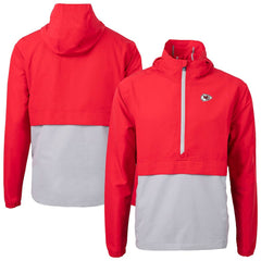 Kansas City Chiefs Cutter & Buck Charter Eco Recycled Anorak Half-Zip Jacket | NFL Near me
