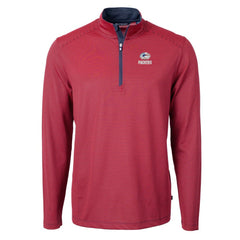 Green Bay Packers Cutter & Buck Virtue Eco Pique Micro Stripe Recycled Quarter-Zip Pullover Top | NFL Outlet