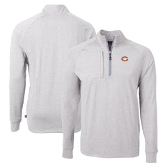 Chicago Bears Cutter & Buck Adapt Eco Knit Quarter-Zip Pullover Top | NFL Outlet