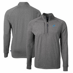 Detroit Lions Cutter & Buck Adapt Eco Knit Quarter-Zip Pullover Top | NFL US