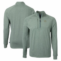 Green Bay Packers Cutter & Buck Adapt Eco Knit Quarter-Zip Pullover Top | NFL Discount