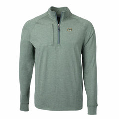 Green Bay Packers Cutter & Buck Adapt Eco Knit Quarter-Zip Pullover Top | NFL Discount