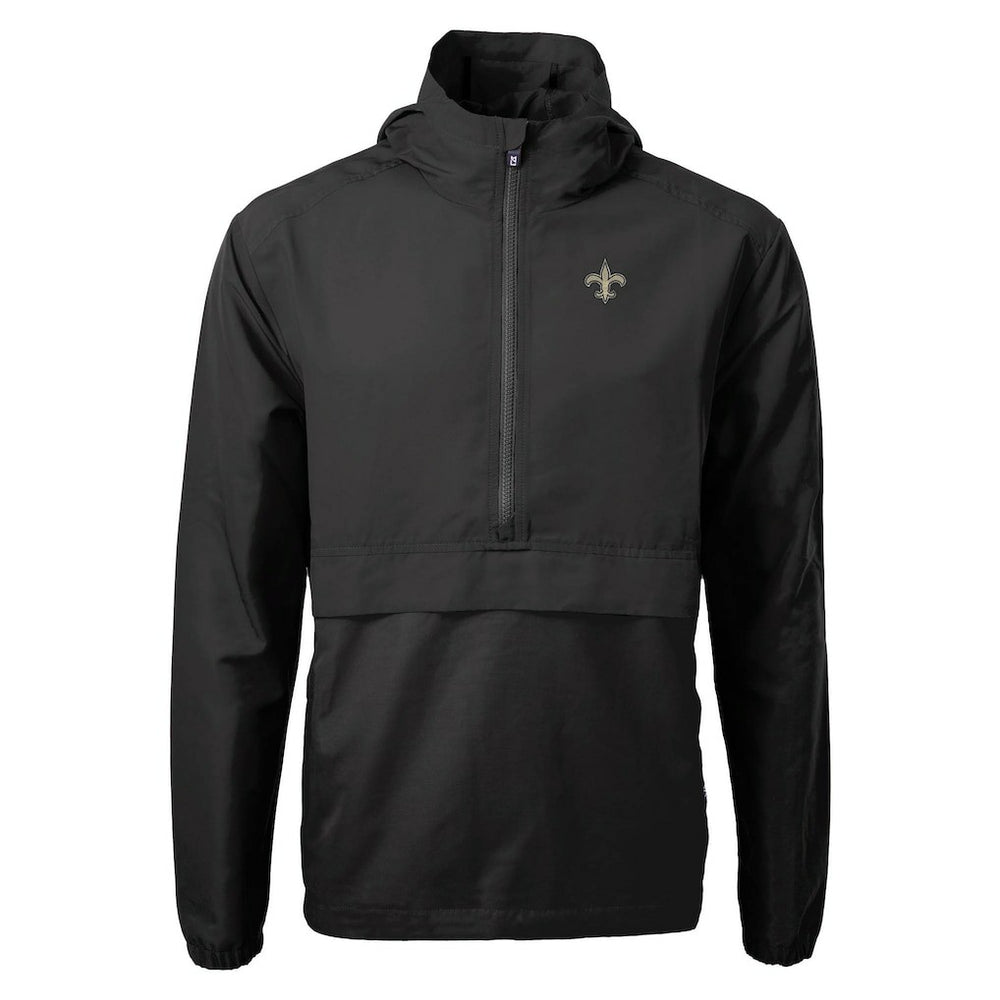New Orleans Saints Cutter & Buck Charter Eco Recycled Anorak Half-Zip Jacket | NFL Outlet