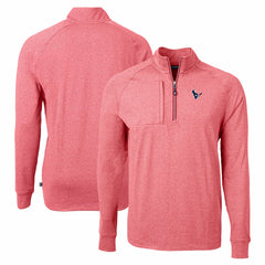 Houston Texans Cutter & Buck Adapt Eco Knit Quarter-Zip Pullover Top | NFL Online