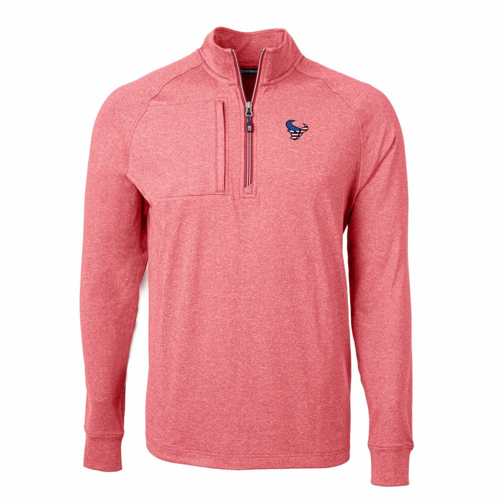 Houston Texans Cutter & Buck Adapt Eco Knit Quarter-Zip Pullover Top | NFL On sale