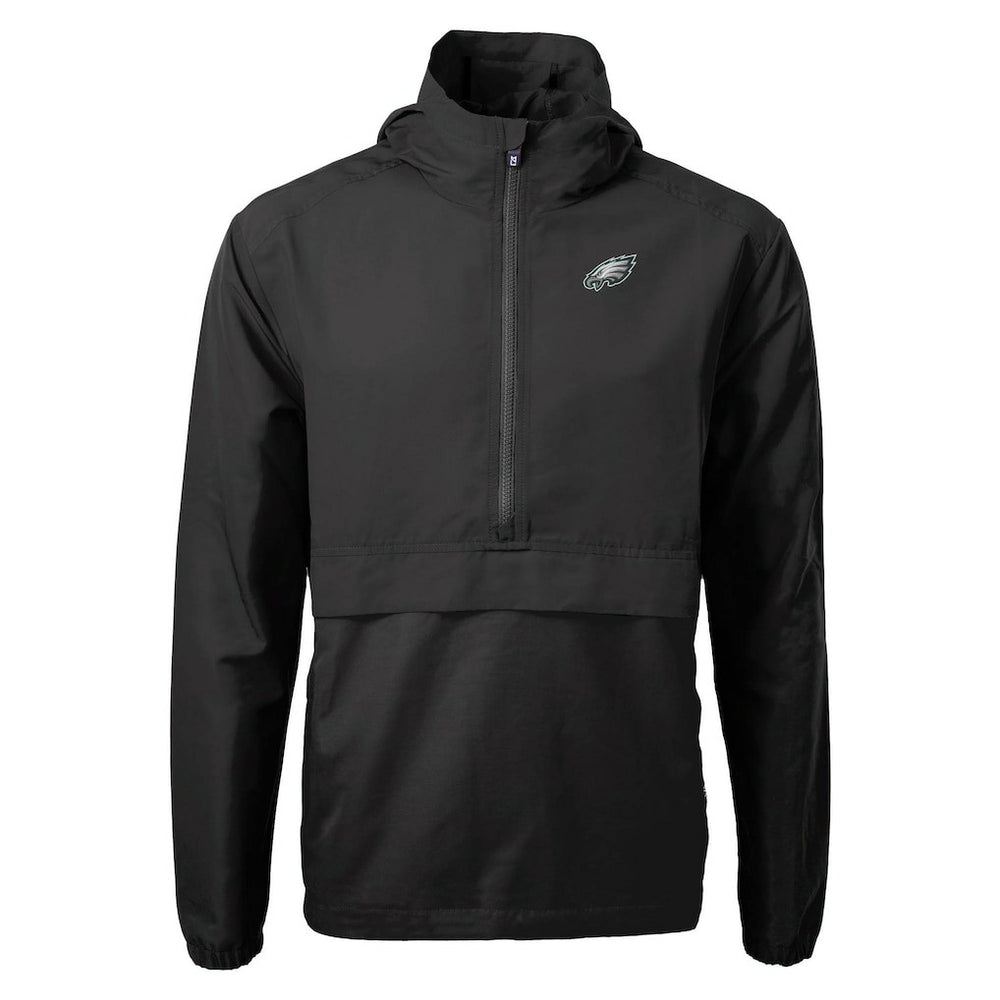 Philadelphia Eagles Cutter & Buck Charter Eco Recycled Anorak Half-Zip Jacket | NFL Discount