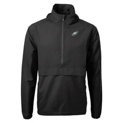 Philadelphia Eagles Cutter & Buck Charter Eco Recycled Anorak Half-Zip Jacket | NFL Discount