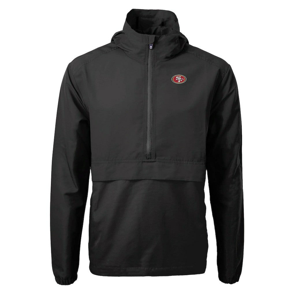 San Francisco 49ers Cutter & Buck Charter Eco Recycled Anorak Half-Zip Jacket | NFL New