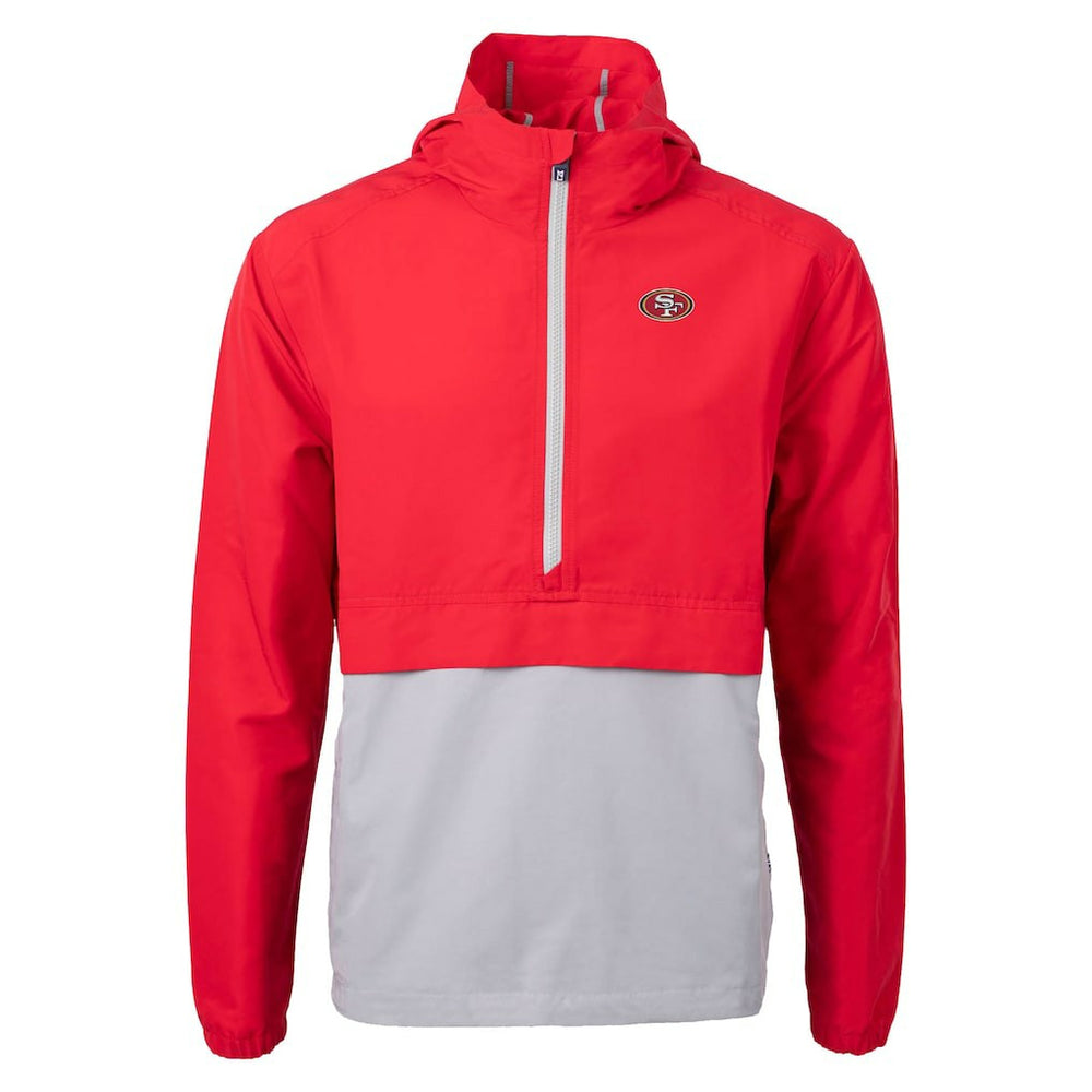 San Francisco 49ers Cutter & Buck Charter Eco Recycled Anorak Half-Zip Jacket | NFL Online