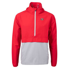 San Francisco 49ers Cutter & Buck Charter Eco Recycled Anorak Half-Zip Jacket | NFL Online
