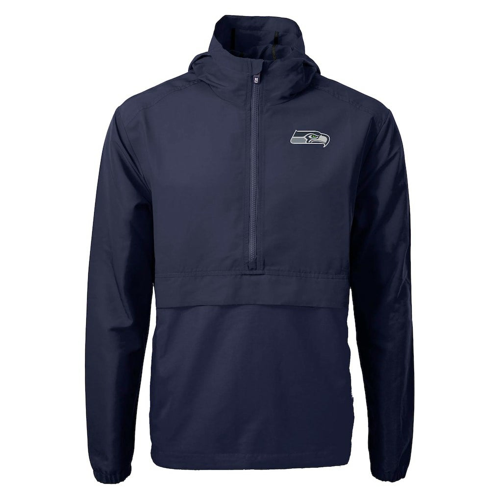 Seattle Seahawks Cutter & Buck Charter Eco Recycled Anorak Half-Zip Jacket | NFL US