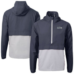 Seattle Seahawks Cutter & Buck Charter Eco Recycled Anorak Half-Zip Jacket | NFL Hot