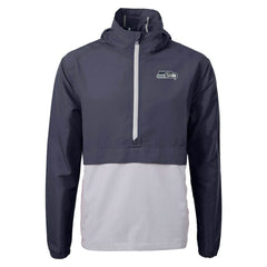 Seattle Seahawks Cutter & Buck Charter Eco Recycled Anorak Half-Zip Jacket | NFL Hot