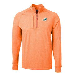 Miami Dolphins Cutter & Buck Adapt Eco Knit Quarter-Zip Pullover Top | NFL Near me
