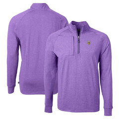 Minnesota Vikings Cutter & Buck Adapt Eco Knit Quarter-Zip Pullover Top | NFL Sale
