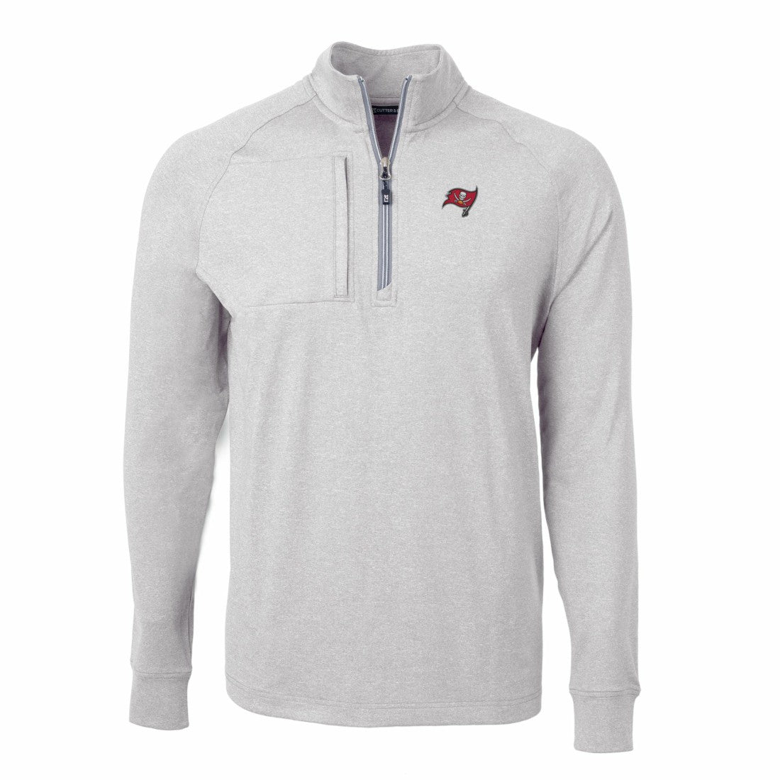 Tampa Bay Buccaneers Cutter & Buck Adapt Eco Knit Quarter-Zip Pullover Top | NFL On sale