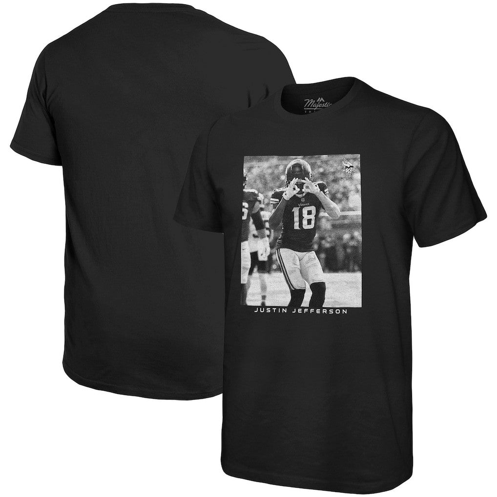Minnesota Vikings Justin Jefferson  Majestic Threads Oversized Player Image T-Shirt | NFL Online
