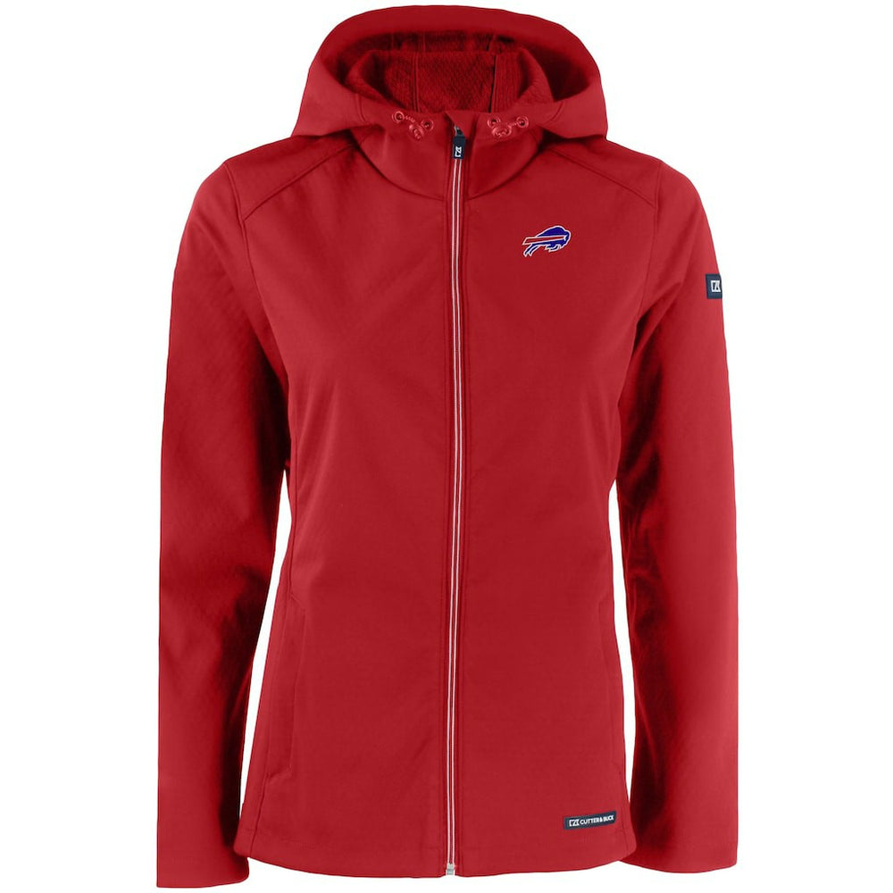 Buffalo Bills Cutter & Buck Women's Evoke Eco Softshell Recycled Full-Zip Hooded Jacket | NFL New