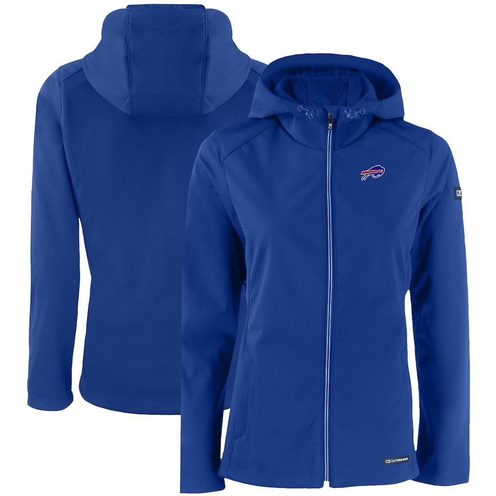 Buffalo Bills Cutter & Buck Women's Evoke Eco Softshell Recycled Full-Zip Hooded Jacket | NFL Hot