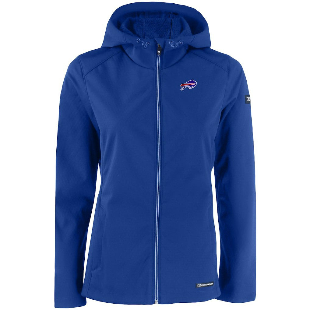 Buffalo Bills Cutter & Buck Women's Evoke Eco Softshell Recycled Full-Zip Hooded Jacket | NFL Hot
