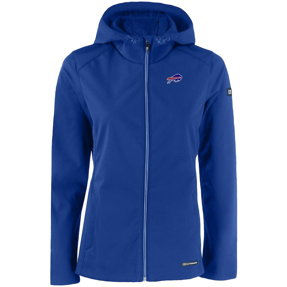 Buffalo Bills Cutter & Buck Women's Evoke Eco Softshell Recycled Full-Zip Hooded Jacket | NFL Hot