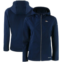 Denver Broncos Cutter & Buck Women's Evoke Eco Softshell Recycled Full-Zip Hooded Jacket | NFL Hot