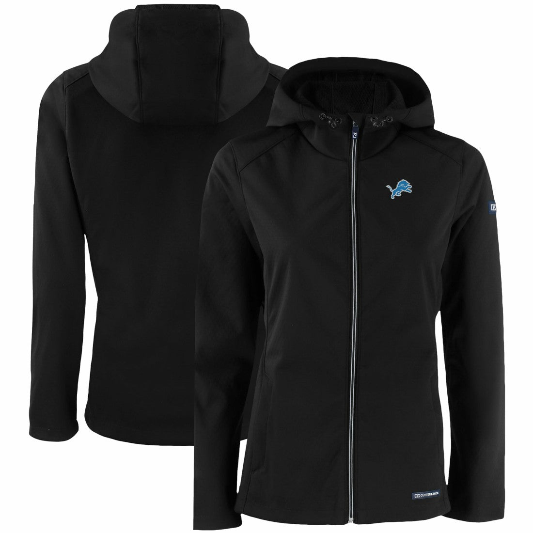 Detroit Lions Cutter & Buck Women's Evoke Eco Softshell Recycled Full-Zip Hooded Jacket | NFL US