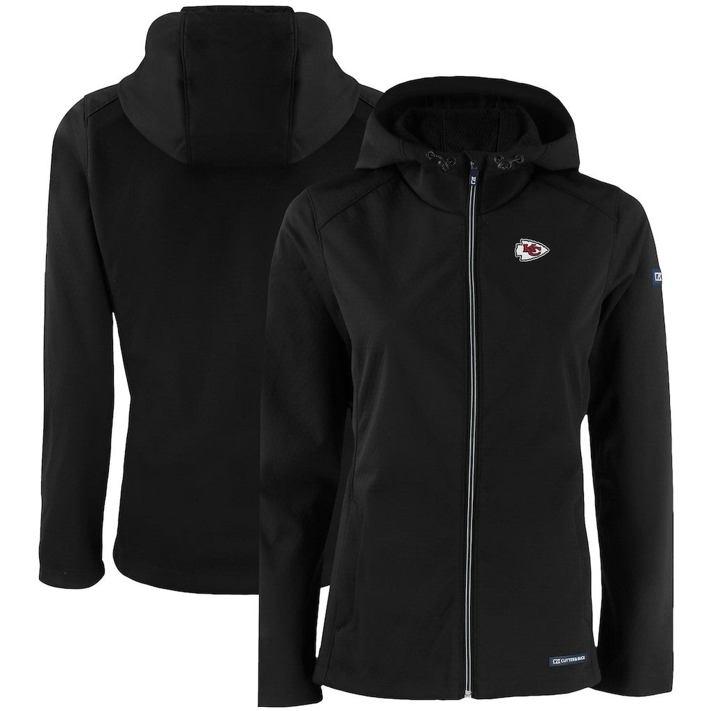 Kansas City Chiefs Cutter & Buck Women's Evoke Eco Softshell Recycled Full-Zip Hooded Jacket | NFL Near me