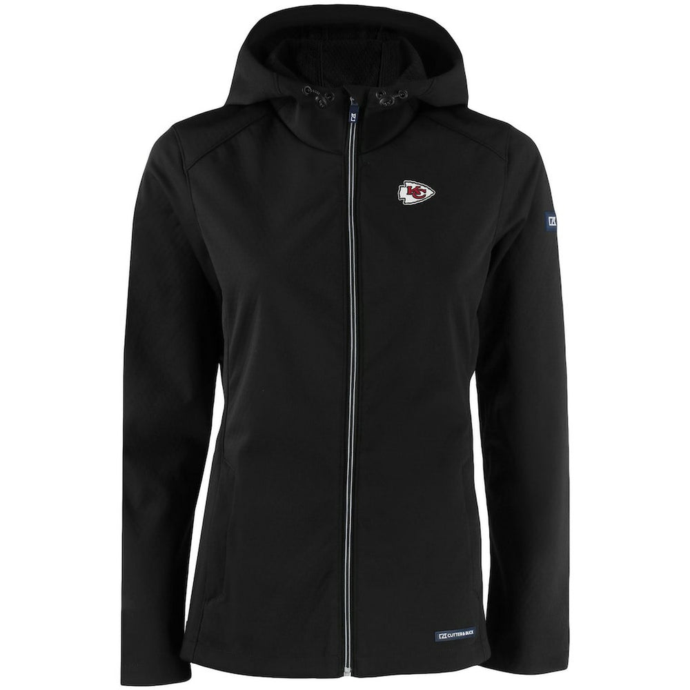 Kansas City Chiefs Cutter & Buck Women's Evoke Eco Softshell Recycled Full-Zip Hooded Jacket | NFL Near me