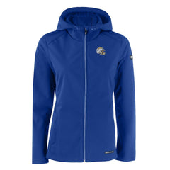 Los Angeles Chargers Cutter & Buck Women's Evoke Eco Softshell Recycled Full-Zip Hooded Jacket | NFL On sale