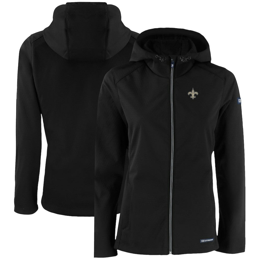 New Orleans Saints Cutter & Buck Women's Evoke Eco Softshell Recycled Full-Zip Hooded Jacket | NFL Near me