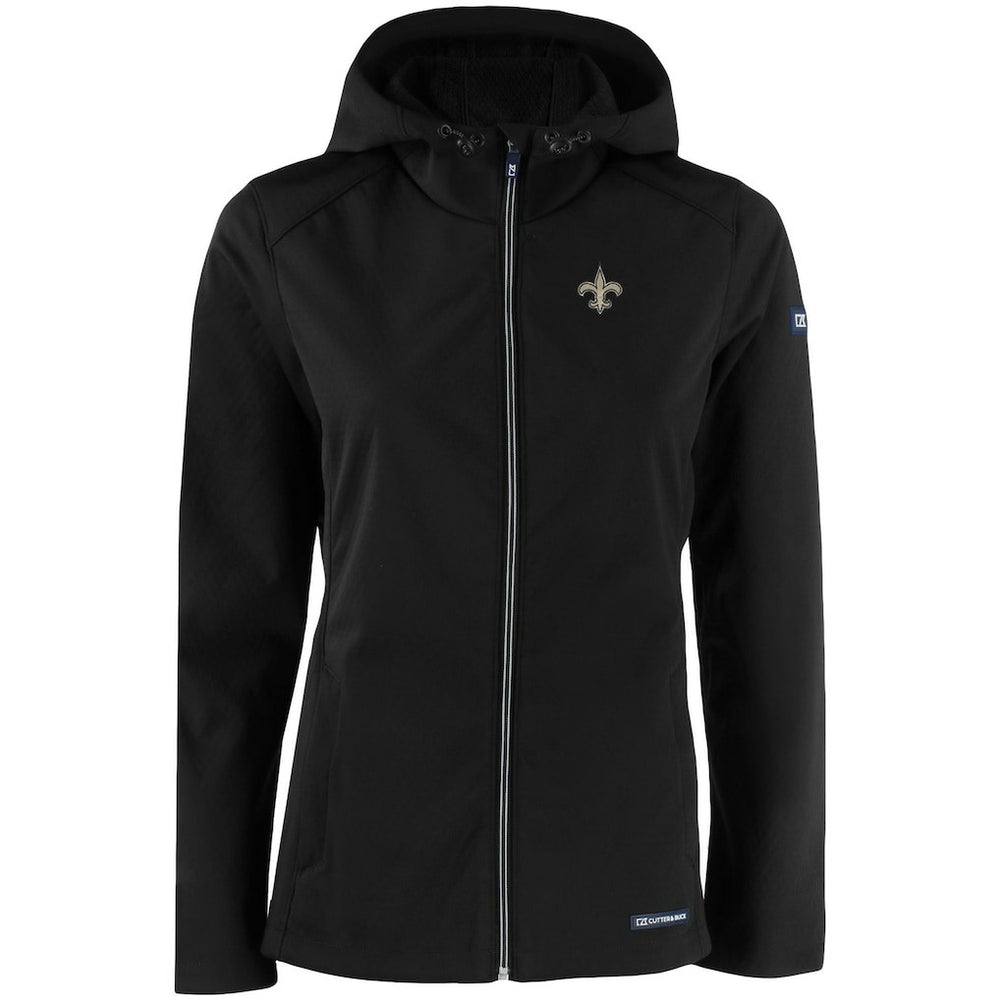 New Orleans Saints Cutter & Buck Women's Evoke Eco Softshell Recycled Full-Zip Hooded Jacket | NFL Near me