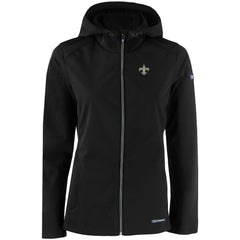 New Orleans Saints Cutter & Buck Women's Evoke Eco Softshell Recycled Full-Zip Hooded Jacket | NFL Near me