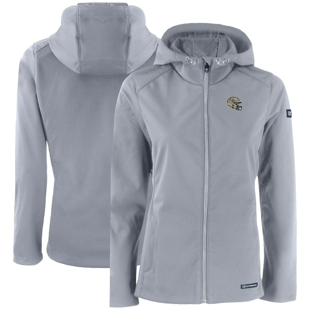 New Orleans Saints Cutter & Buck Women's Evoke Eco Softshell Recycled Full-Zip Hooded Jacket | NFL Hot