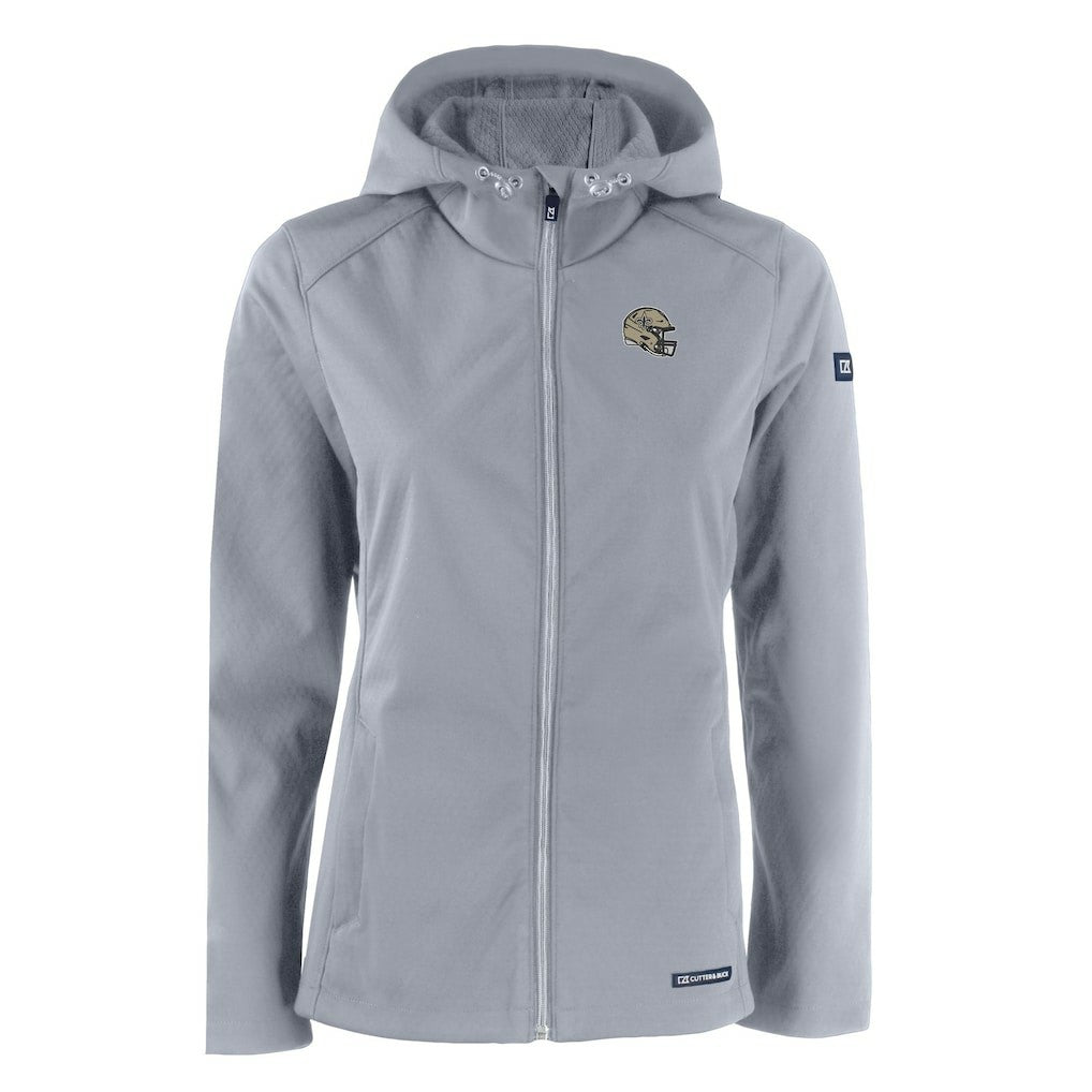 New Orleans Saints Cutter & Buck Women's Evoke Eco Softshell Recycled Full-Zip Hooded Jacket | NFL Hot