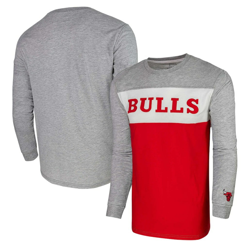 Heather Gray Chicago Bulls Unisex Loge Long Sleeve T-Shirt sale | NBA