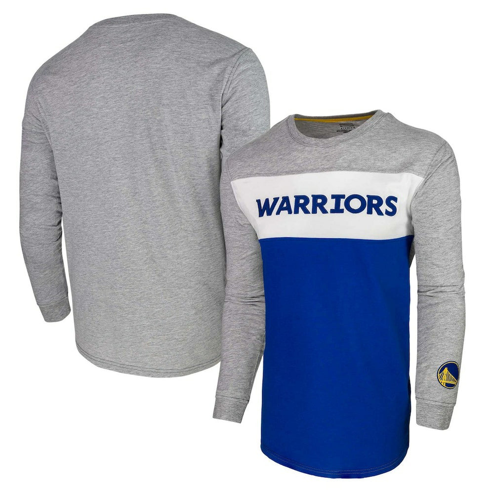 Heather Gray Golden State Warriors Unisex Loge Long Sleeve T-Shirt sale | NBA