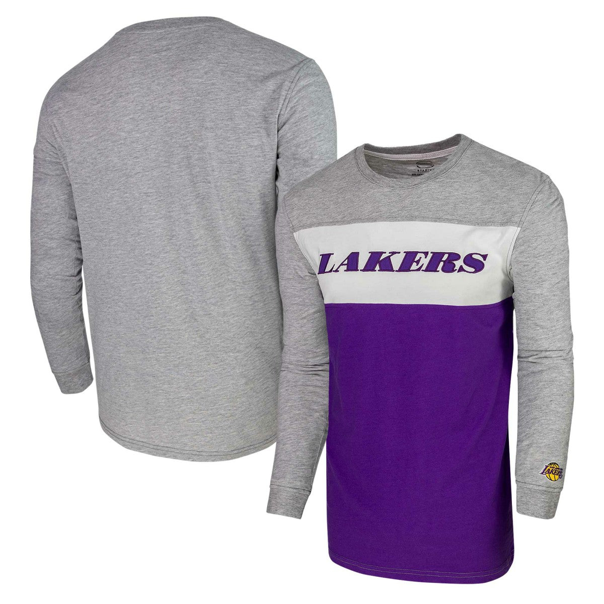 Heather Gray Los Angeles Lakers Unisex Loge Long Sleeve T-Shirt | NBA