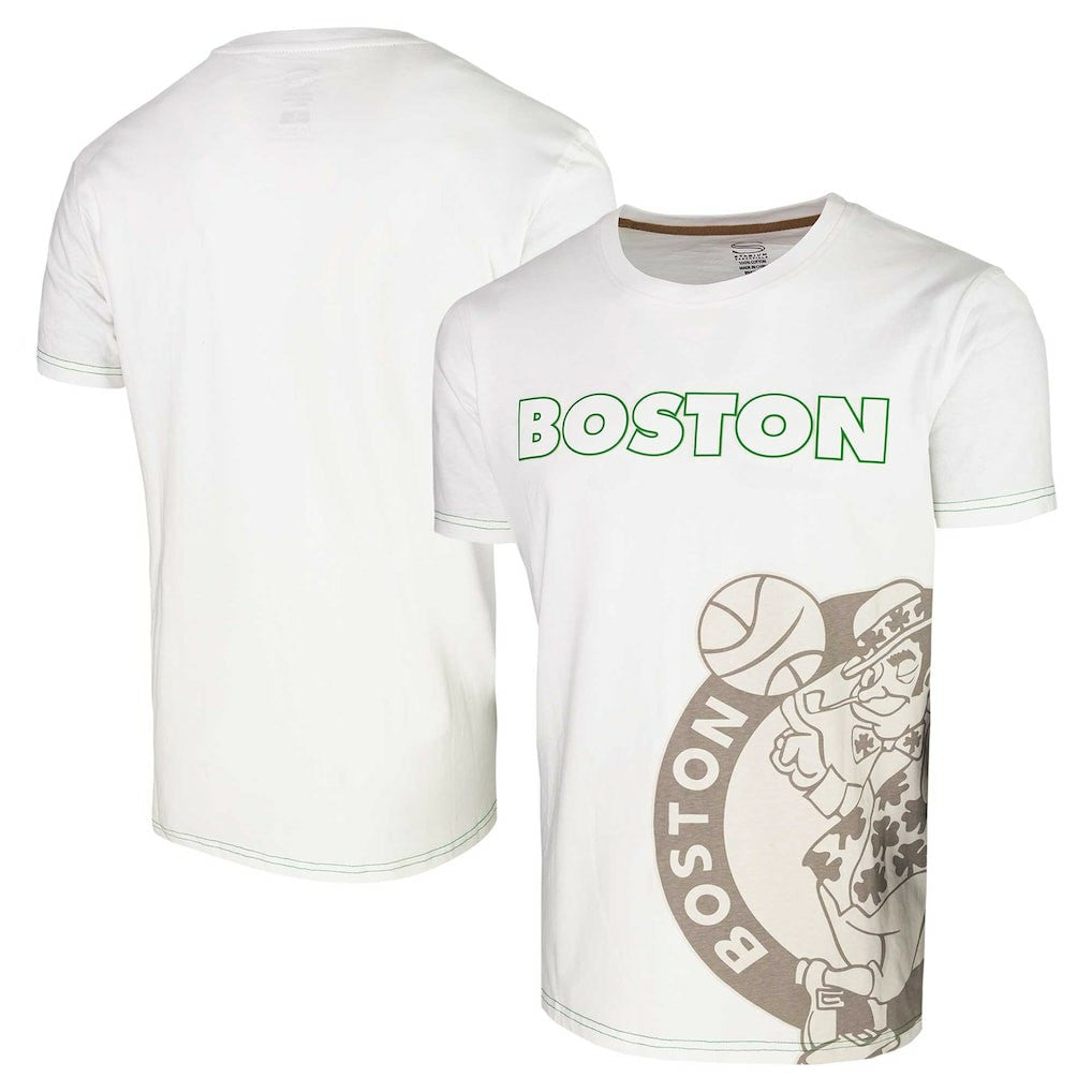 White Boston Celtics Stadium Essentials Unisex Scoreboard T-Shirt | NBA