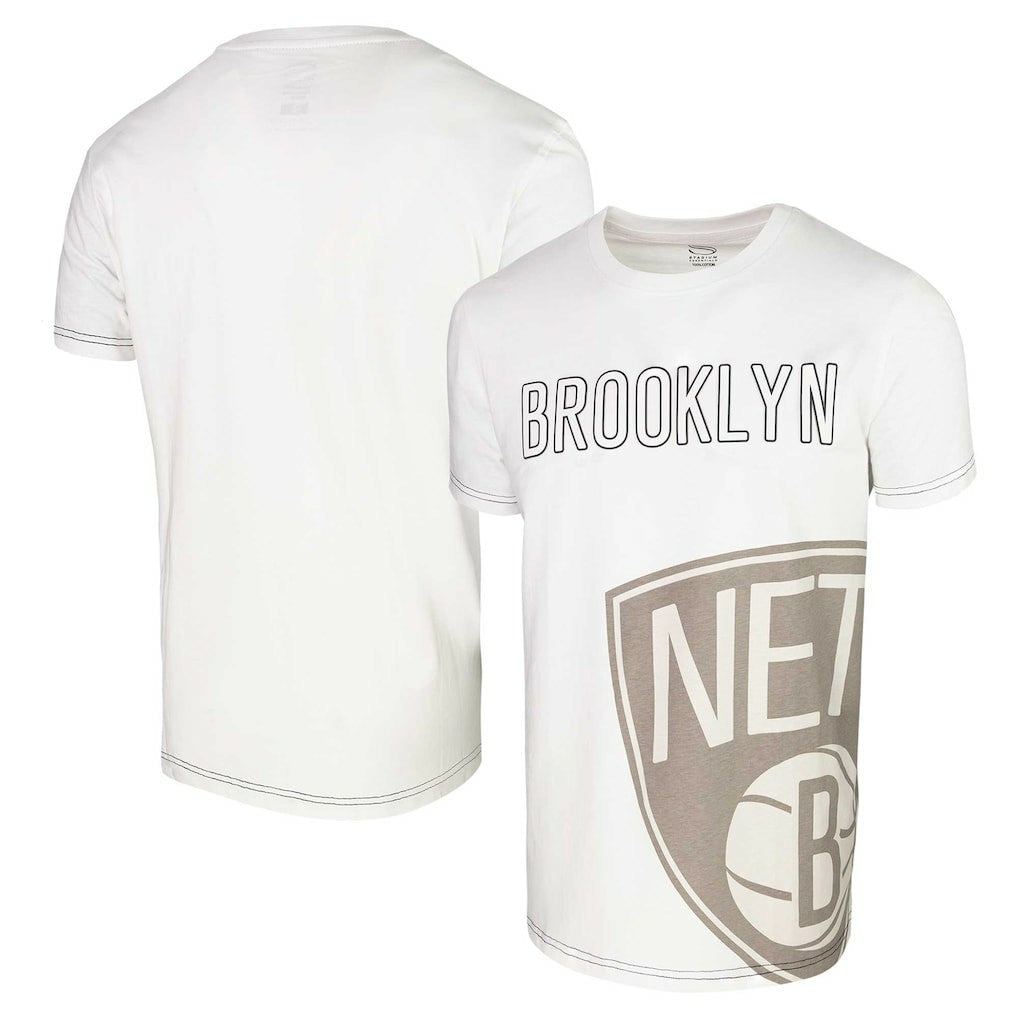 White Brooklyn Nets Stadium Essentials Unisex Scoreboard T-Shirt | NBA