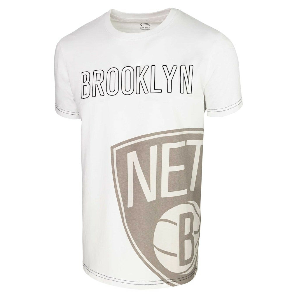 White Brooklyn Nets Stadium Essentials Unisex Scoreboard T-Shirt | NBA
