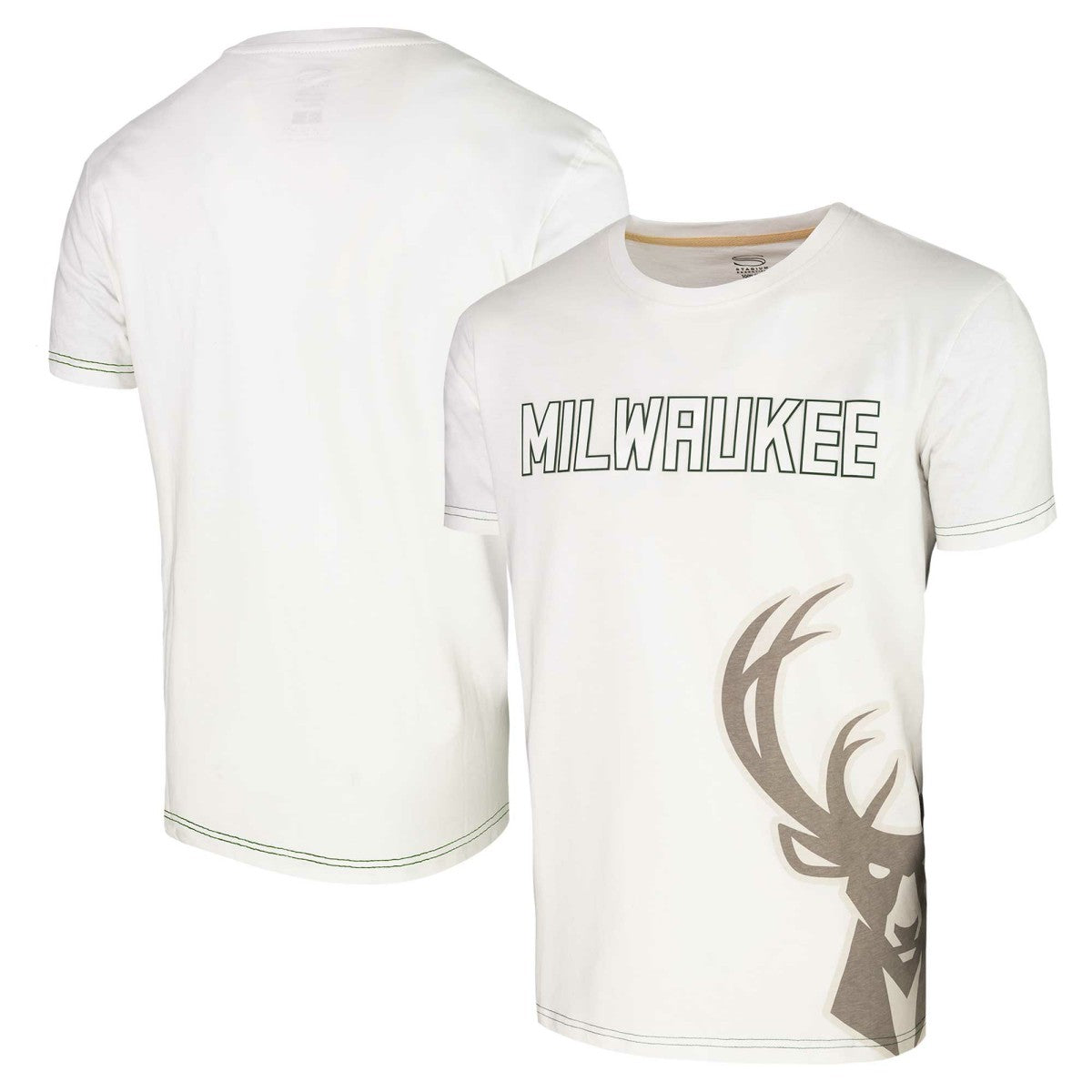 White Milwaukee Bucks Stadium Essentials Unisex Scoreboard T-Shirt | NBA